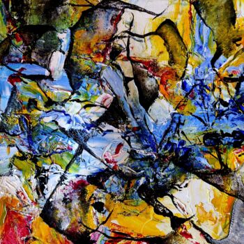 Schilderij getiteld "We have reached you…" door Carlos Paredes Colin, Origineel Kunstwerk, Acryl