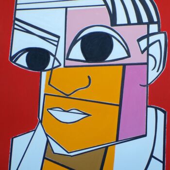 Painting titled "Portrait de Pablo R…" by Gabriele Donelli, Original Artwork, Acrylic