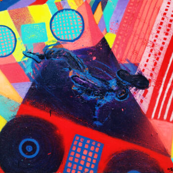 Peinture intitulée "Break dance" par Giuseppe Valia, Œuvre d'art originale, Bombe aérosol