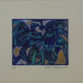 Printmaking titled "Mouvance" by Adam Nidzgorski, Original Artwork, Engraving