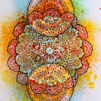 Schilderij getiteld "Stain 2" door Katie Schutte, Origineel Kunstwerk, Acryl