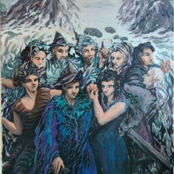 Malarstwo zatytułowany „Gods (emanation)” autorstwa Арнольд Медичи, Oryginalna praca, Akryl