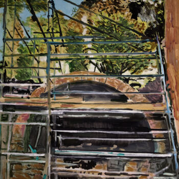 Digital Arts titled "St. Guilhem le dése…" by José Sales Albella, Original Artwork, Digital Painting