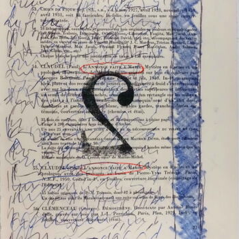 Printmaking titled "Bibliothèque d'un a…" by Xavier Debeerst, Original Artwork, Monotype