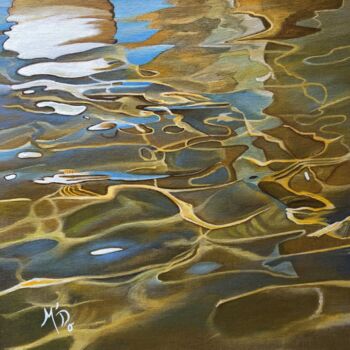 Painting titled "Dans le flou II" by M'Do, Original Artwork, Acrylic