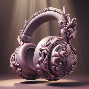 Grafika cyfrowa / sztuka generowana cyfrowo zatytułowany „Purple G.” autorstwa Artportal1618, Oryginalna praca, Obraz genero…