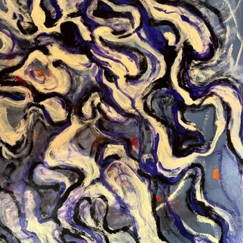 Pittura intitolato "Getting out of the…" da Silvia Ruiz-Poveda, Opera d'arte originale, Acrilico