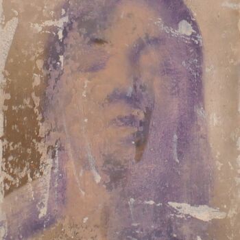 绘画 标题为“Wall portrait” 由Peter Balog, 原创艺术品, 油 安装在其他刚性面板上