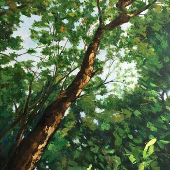 Peinture intitulée "Behold nature" par Jesline Er, Œuvre d'art originale, Acrylique Monté sur Châssis en bois