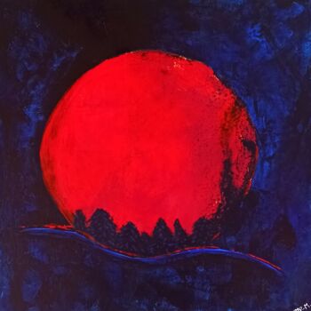 Peinture intitulée "les lumières de la…" par Betty-M, Œuvre d'art originale, Acrylique Monté sur Châssis en bois