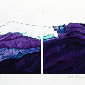 ""Parfum de cordillè…" başlıklı Baskıresim Paz Borquez-Chevallier  tarafından, Orijinal sanat, Gravür