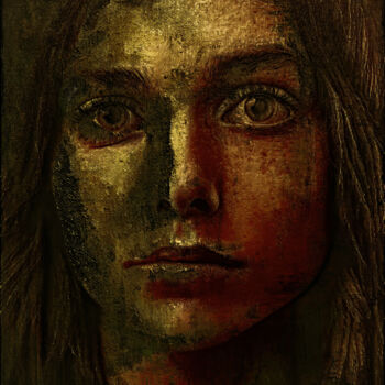 Digital Arts titled "Glitch Renaissance" by Anton Pustovalov, Original Artwork, Digital Painting