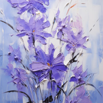 Digitale Kunst getiteld "Flowers70" door P. Lee, Origineel Kunstwerk, Digitaal Schilderwerk