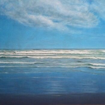 Pittura intitolato "Wave 2" da Stefano Anselmi, Opera d'arte originale, Olio Montato su Telaio per barella in legno