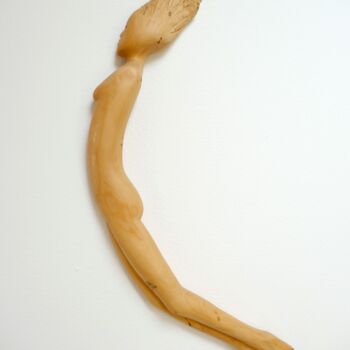 Scultura intitolato "" The Bow-Woman "" da Liquette-Gorbach, Opera d'arte originale, Legno
