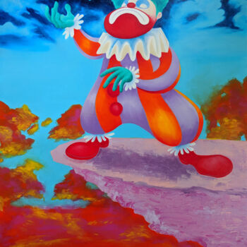 제목이 "Bimbo The Sad Clown…"인 미술작품 Oberlin The Artist로, 원작, 아크릴