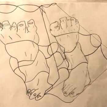 Drawing titled "Choices" by Paris Sergiou, Original Artwork, Pencil
