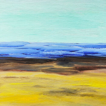 Peinture intitulée "Seaside" par Olga Strogonova, Œuvre d'art originale, Huile
