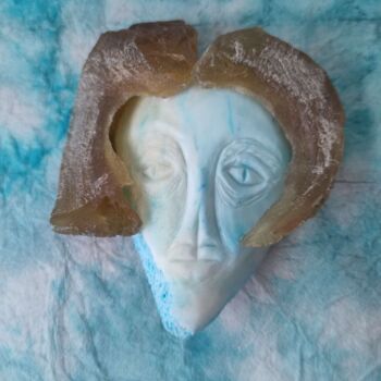 "Chevelure" başlıklı Tablo Serendipity Liche tarafından, Orijinal sanat, Kemik Ahşap panel üzerine monte edilmiş