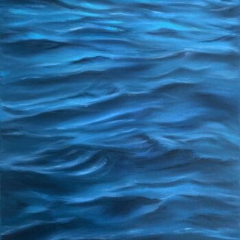 「Sea depth」というタイトルの絵画 Mary Seaによって, オリジナルのアートワーク, オイル
