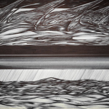 Disegno intitolato "Quiet Storm" da Aw Cerde, Opera d'arte originale, Biro