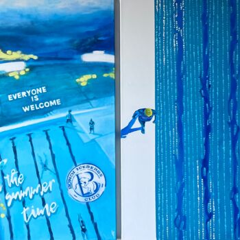 Pintura titulada "Bondi, diptych" por Alexandra Beshko, Obra de arte original, Acrílico Montado en Bastidor de camilla de ma…