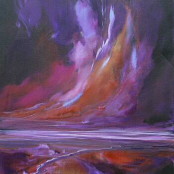 Malerei mit dem Titel "Beyond the Glow" von Sophia Kühn, Original-Kunstwerk, Acryl