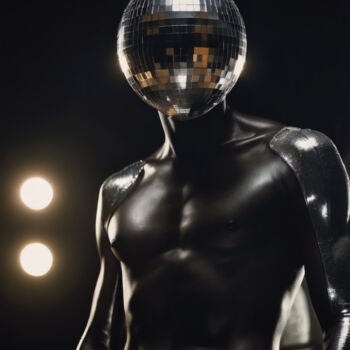 数字艺术 标题为“Latex Disco Ball II” 由Rouge De Joie, 原创艺术品, AI生成的图像