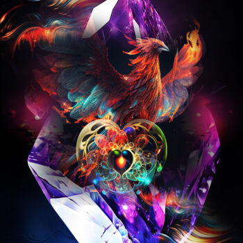 Digital Arts titled "ERA PHOENIX" by Vyctoire Sage, Original Artwork, Photo Montage