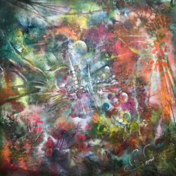 Peinture intitulée "Métamorphose" par Catherine Lesueur (C.Lesueur), Œuvre d'art originale, Acrylique Monté sur Châssis en b…