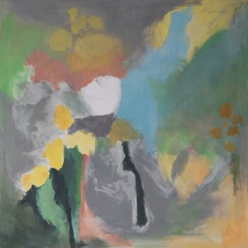 「Fleurs」というタイトルの絵画 Morris Vetによって, オリジナルのアートワーク, アクリル