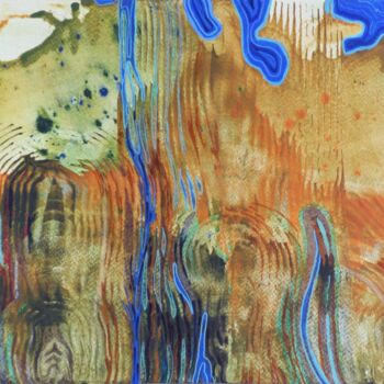 Peinture intitulée "Biomorphisme 2" par Mariekverbois, Œuvre d'art originale, Acrylique