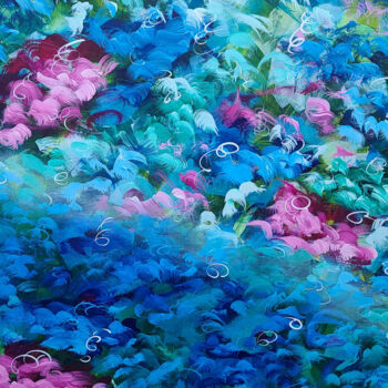 Malerei mit dem Titel "A Space To Breathe" von Racquel Miller, Original-Kunstwerk, Acryl