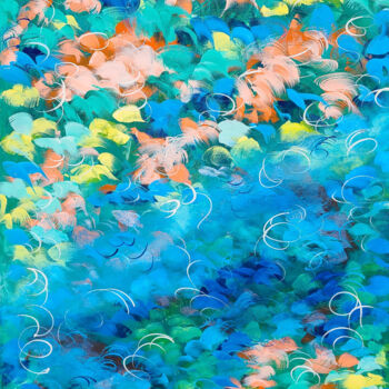 Malerei mit dem Titel "Long Awaited Love" von Racquel Miller, Original-Kunstwerk, Acryl