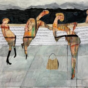 Malerei mit dem Titel "Around Lake Wakatipu" von Ilya Volykhine, Original-Kunstwerk, Öl