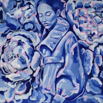 Peinture intitulée "Winter fairy tale" par Nadja Schramm, Œuvre d'art originale, Huile