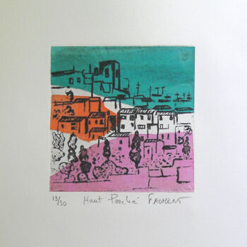Gravures & estampes intitulée "Haut Perché Ref. 68…" par Michèle Froment, Œuvre d'art originale, Gravure