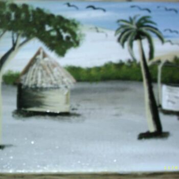 Painting titled "xxx" by Boubacar Sow, Original Artwork, Oil