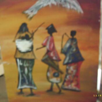 Painting titled "xxx" by Boubacar Sow, Original Artwork, Oil