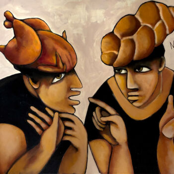 Peinture intitulée "This is Israel, bab…" par Mikhail Baranovskiy, Œuvre d'art originale, Acrylique Monté sur Châssis en bois