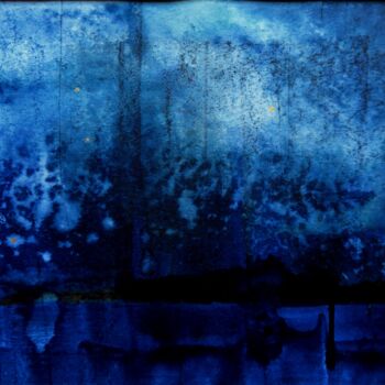 Peinture intitulée "Cinq étoiles au fir…" par Clau Redier-Clément, Œuvre d'art originale, Encre
