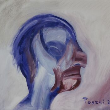 Peinture intitulée "Harpie" par Pierre Paszkowski, Œuvre d'art originale, Huile