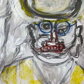Peinture intitulée "The Man The World H…" par Susanne Caecilie Walther, Œuvre d'art originale, Acrylique
