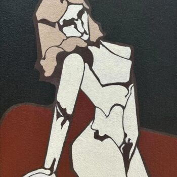 Painting titled "Star Girl" by Hang, Original Artwork, Acrylic