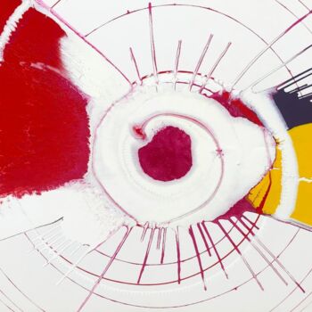 Painting titled "Corpo Astrale" by Guido Mannini, Original Artwork, Enamel