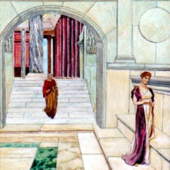 Peinture intitulée "CLAUDIUS AND URGULA…" par David Sankey, Œuvre d'art originale, Huile