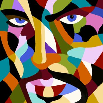 Painting titled "Expressions" by Mimi Eres, Original Artwork, Acrylic