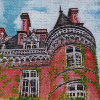 Peinture intitulée "CHATEAU ROSE, BRITT…" par David Sankey, Œuvre d'art originale, Huile