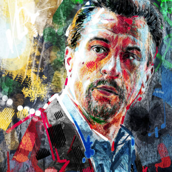Arte digital titulada "De Niro" por Iñigo Urbina, Obra de arte original, Pintura Digital