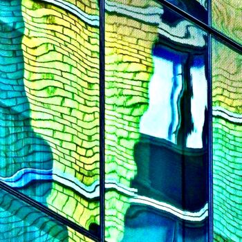 Photography titled "Flexed Glass 81a2" by Ken Lerner, Original Artwork, Digital Photography